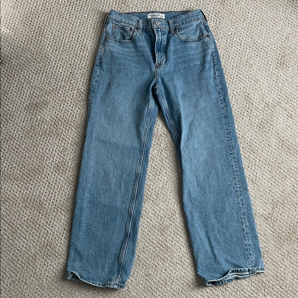 Abercrombie & Fitch 90s relaxed Blue Straight Leg Women's Jeans